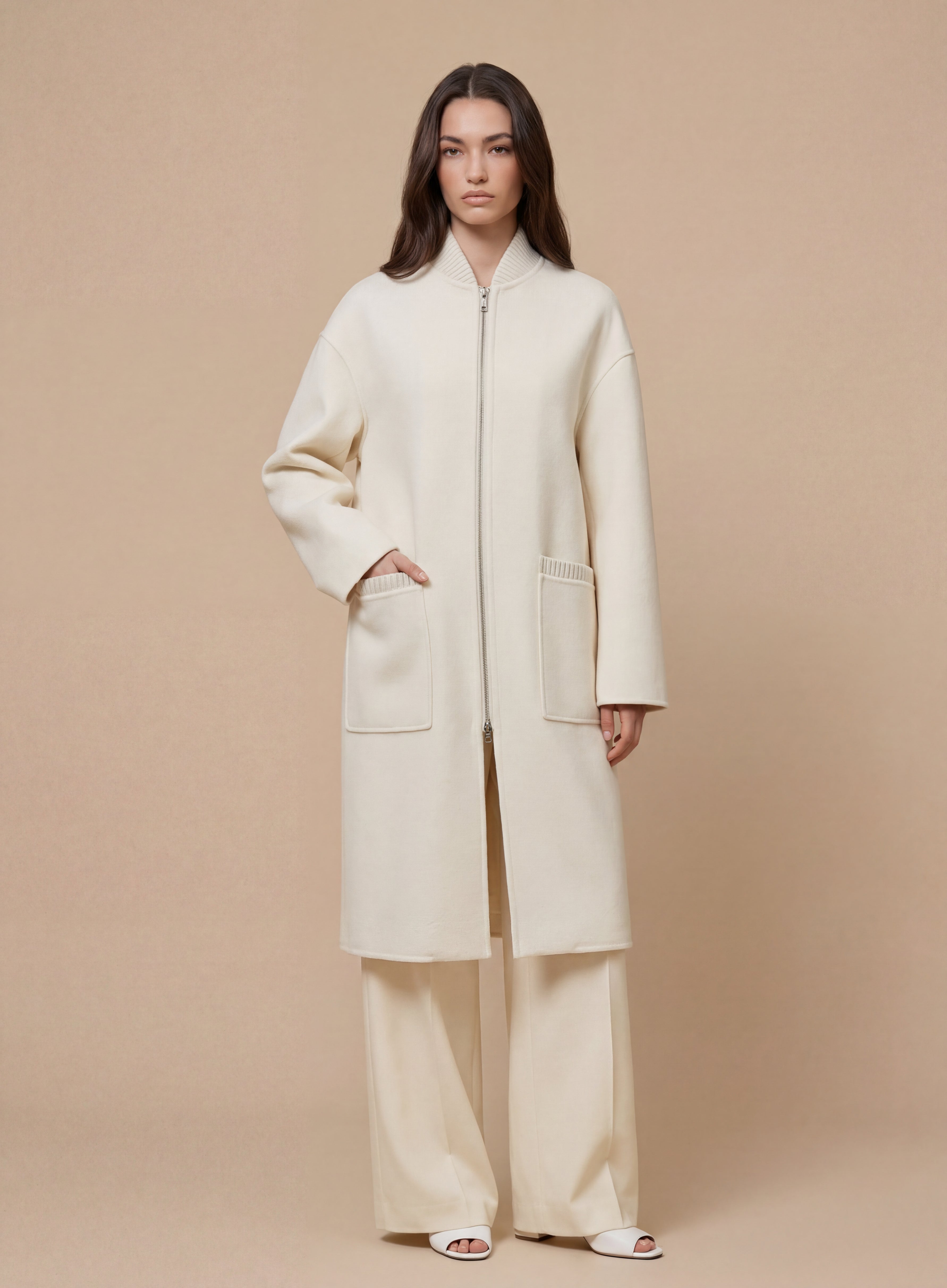 elu. エル　Ragdoll short coat / Ivory コート THE ELODIE COAT – LOURÉVA