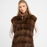 THE MAYLEA VEST BROWN