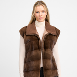 THE MAYLEA VEST BROWN