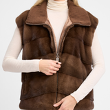 THE MAYLEA VEST BROWN