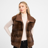 THE MAYLEA VEST BROWN