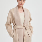 The Ariane Cashmere Jacket Oatmeal