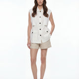 The Capri Linen Gilet