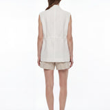 The Capri Linen Gilet
